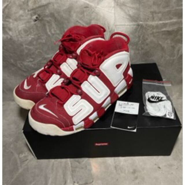 SUPREME AIR MORE UPTEMPO レッド