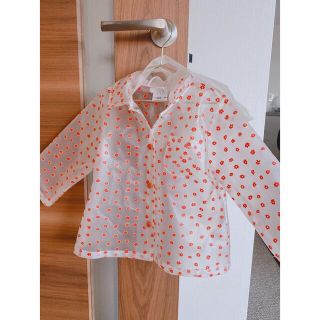 ザラキッズ(ZARA KIDS)のZara ザラベビー　レインコート　花柄　86cm 12-18M(ジャケット/コート)