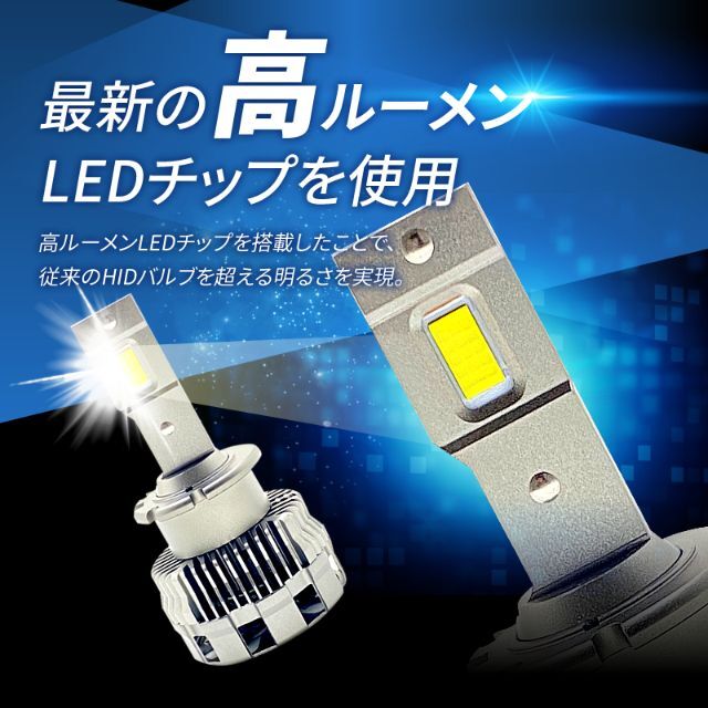 HIDより明るい○ D2S LED化 ヘッドライト インサイト 爆光