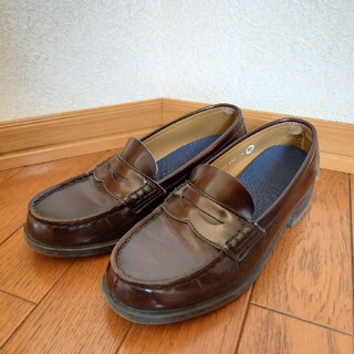 ハルタ(HARUTA)のハルタ　ローファー　茶色　24cm(ローファー/革靴)