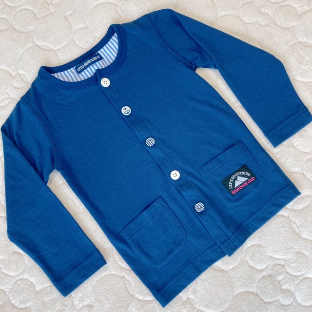 mikihouse(ミキハウス)の美品　LITTLE BEAR CLUB カーディガン キッズ/ベビー/マタニティのキッズ服男の子用(90cm~)(カーディガン)の商品写真