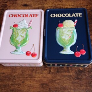 メリーチョコレート はじけるキャンディチョコレート ネイビー ピンク 専用紙袋(菓子/デザート)