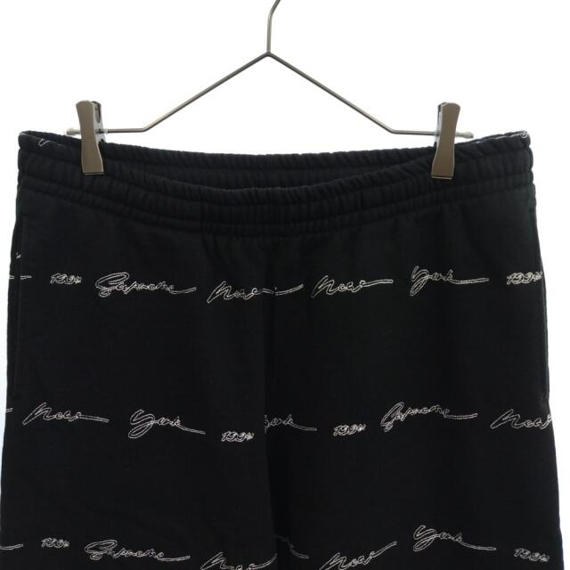 42センチワタリSUPREME シュプリーム 22SS Script Stripe Sweatpant スクリプトロゴスウェットパンツ ブラック