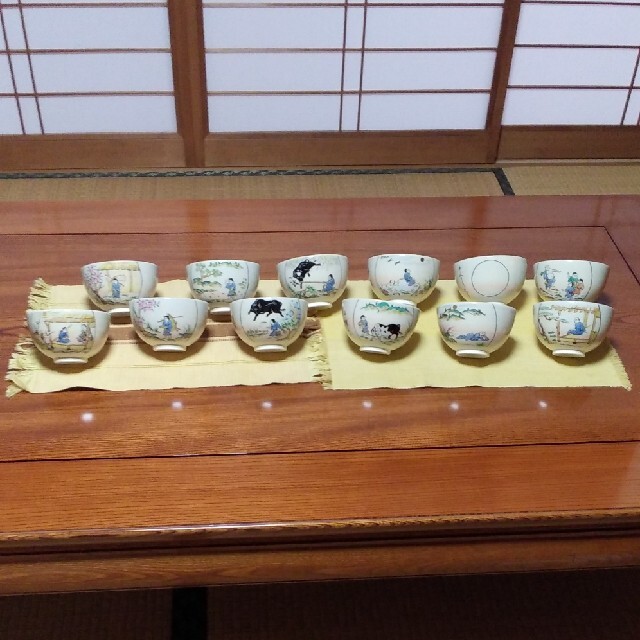 エンタメ/ホビー専用　茶道具　十牛図　数茶碗　仁情写