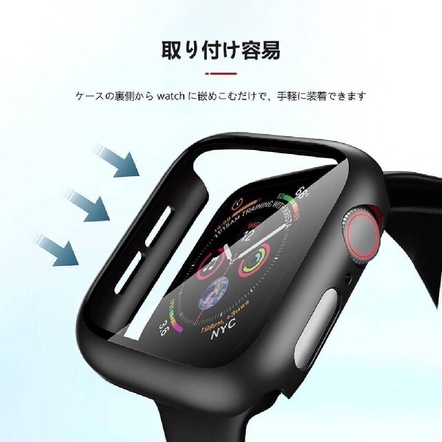 Apple Watch アップルウォッチ カバー 保護 ケース ブラック メンズの時計(その他)の商品写真