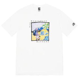 シュプリーム(Supreme)のＬサイズ　Supreme  The North Face Sketch 白(Tシャツ/カットソー(半袖/袖なし))