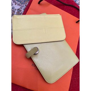 エルメス(Hermes)のエルメス　HERMES ドゴン　GM 開運財布　スフレ　黄色　イエロー(財布)