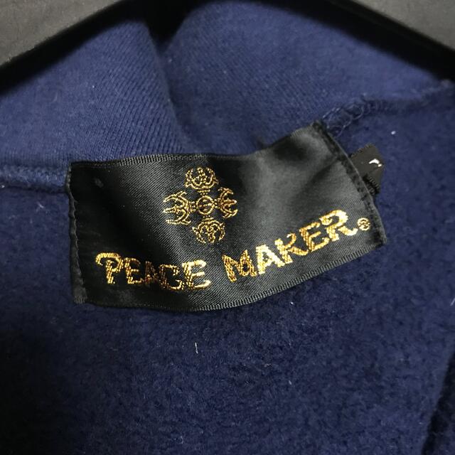 PEACE MAKER ピースメーカー パーカー ネイビー 鬼 禅 メンズのトップス(パーカー)の商品写真