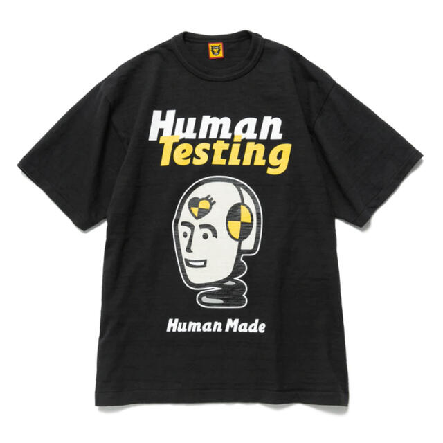 HUMAN MADE(ヒューマンメイド)の新品 送料無料 HUMAN TESTING T-SHIRT XL 黒 ブラック メンズのトップス(Tシャツ/カットソー(半袖/袖なし))の商品写真