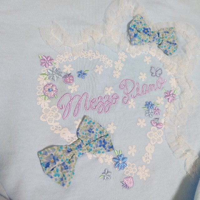 mezzo piano(メゾピアノ)のmezzopiano　130 　長袖Tシャツ キッズ/ベビー/マタニティのキッズ服女の子用(90cm~)(Tシャツ/カットソー)の商品写真