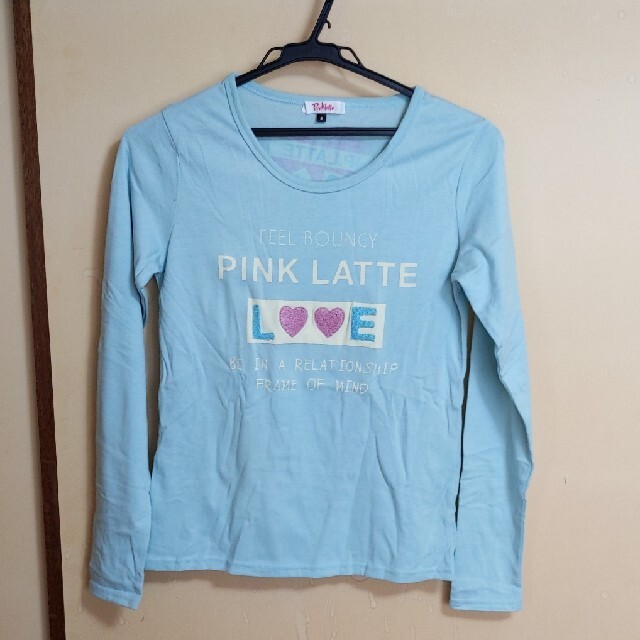 PINK-latte(ピンクラテ)のPINK-latte　Tシャツ　長袖　レディース　サイズS/160 レディースのトップス(Tシャツ(長袖/七分))の商品写真