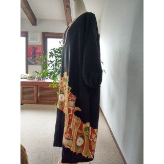 留袖のAラインワンピース 着物リメイクの通販 by longing 上質な暮らし