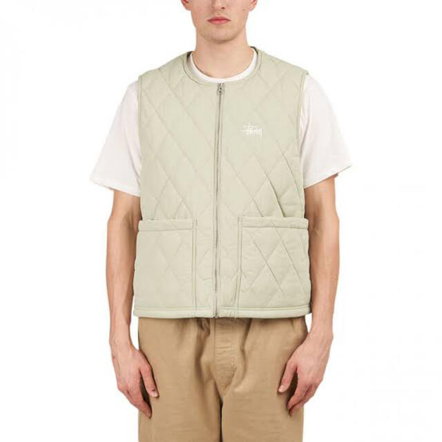 【即日発送】STUSSY DIAMOND QUILTED VEST L