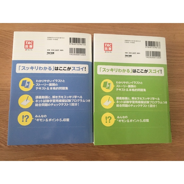 TAC出版(タックシュッパン)の【テキストのセット】スッキリわかる日商簿記2級　商業簿記　工業簿記 エンタメ/ホビーの本(資格/検定)の商品写真