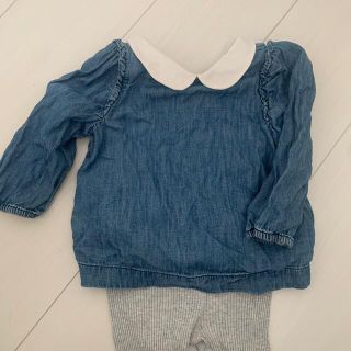 ベビーギャップ(babyGAP)の‼️美品‼️babyGAP薄手デニムカットソー80cm(シャツ/カットソー)