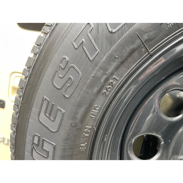 BRIDGESTONE(ブリヂストン)のJB74 ジムニーシエラ 背面タイヤ+ホイール純正 自動車/バイクの自動車(タイヤ・ホイールセット)の商品写真