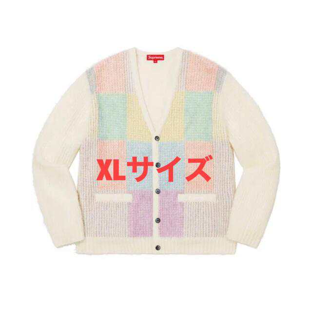 supreme Brushed Grid CardiganWhiteSIZE