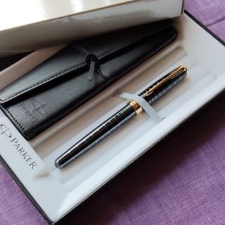 パーカー(Parker)のパーカー  ソネット SONET ダークグレイGT 万年筆 18K F(ペン/マーカー)