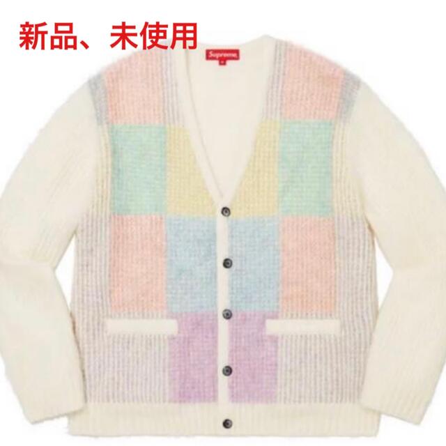 supreme Brushed Grid Cardigan カーディガン　Mメンズ