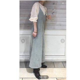 ヴィス(ViS)の新品キャミワンピース　ライトグリーン　水色　春服【ウォッシャブル】(ロングワンピース/マキシワンピース)