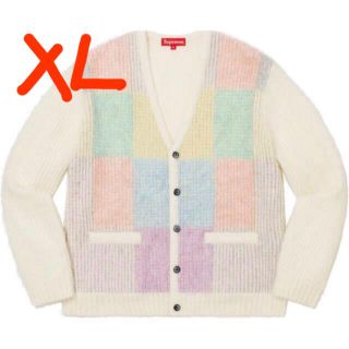 シュプリーム(Supreme)の【 XL 】Supreme Brushed Grid Cardigan (カーディガン)