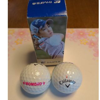 キャロウェイ(Callaway)のゴルフボール【かんぽ生命✕上田桃子】(ノベルティグッズ)