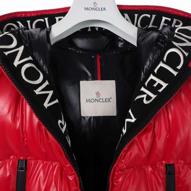 ルジャパン MONCLER ロゴ刺繍 ダウンベスト 赤の通販 by ベクトル 総合福袋 【あか様専用】モンクレール ロゴ フーディ ニット/セーター