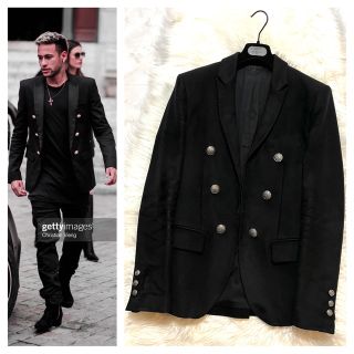 Balmain Homme ダブルブレスト テーラードジャケット 46 | www.jarussi