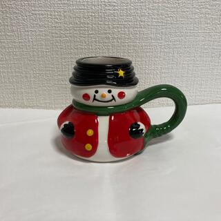 ★クリスマス　雪だるま　サンタ　マグカップ(グラス/カップ)