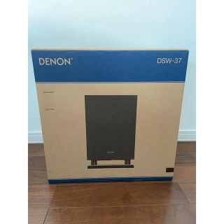 デノン(DENON)のデノン Denon 100W(PEAK)サブウーハー ブラック DSW-37K(スピーカー)