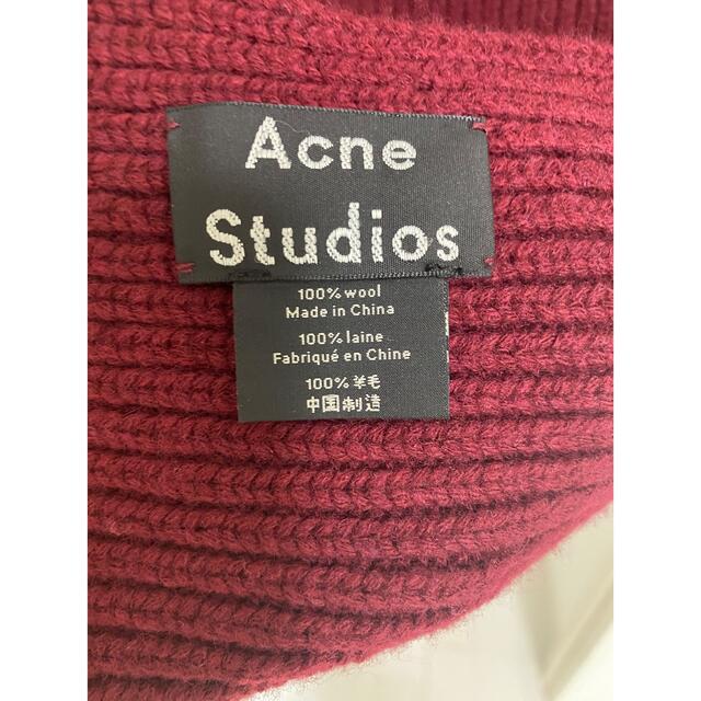 Acne Studios(アクネストゥディオズ)のレア　Acne Studios オーバーサイズマフラー　スカーフ レディースのファッション小物(マフラー/ショール)の商品写真