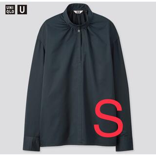 ユニクロ(UNIQLO)のUNIQLO U  ユニクロユー  コットンサテンスタンドカラーシャツ(シャツ/ブラウス(長袖/七分))