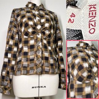 ケンゾー(KENZO)のvintage KENZO デザイン シャツ(シャツ/ブラウス(長袖/七分))