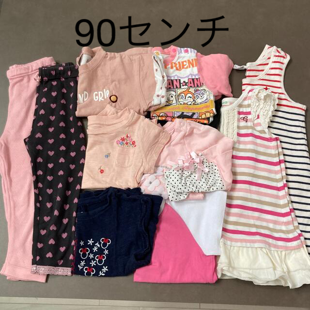 GAP(ギャップ)の90 子供服　まとめ売り　10点　ミニー　ディズニー　アンパンマン  キッズ/ベビー/マタニティのキッズ服女の子用(90cm~)(ワンピース)の商品写真