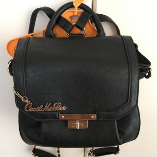 セシルマクビー(CECIL McBEE)のお値下げしました！未使用に近いです！セシルマクビー黒のリュック(リュック/バックパック)