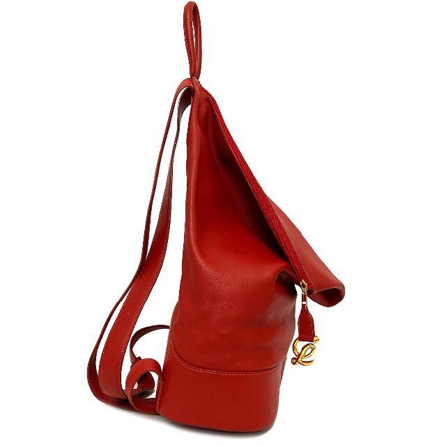 LOEWE アントン レザー リュックサック ポーチ付き アナグラムロゴ刻印