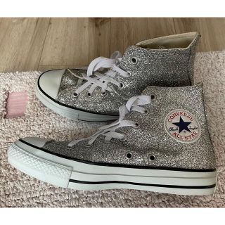 コンバース(CONVERSE)のコンバース オールスター シルバー☆グリッターg silver (スニーカー)