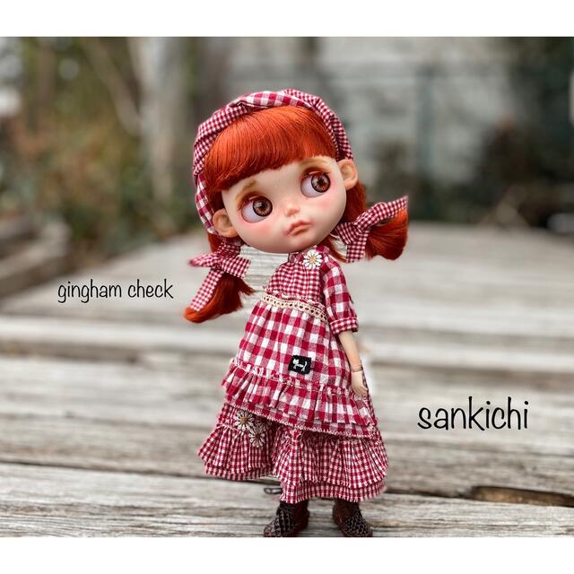 sankichiブライスアウトフィット「B・チェック」blythe outfit