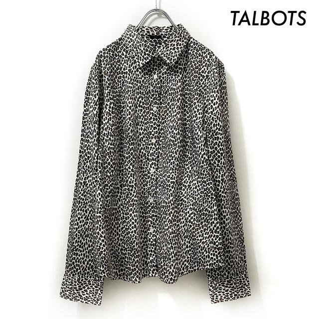 TALBOTS(タルボット)のTALBOTS タルボット★ヒョウ柄 長袖シャツ ブラウス インポート レディースのトップス(シャツ/ブラウス(長袖/七分))の商品写真