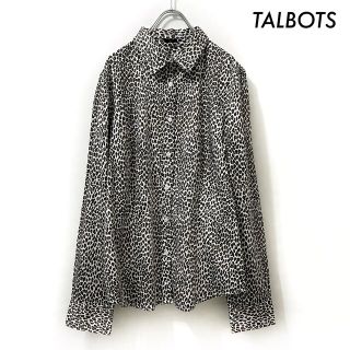 タルボット(TALBOTS)のTALBOTS タルボット★ヒョウ柄 長袖シャツ ブラウス インポート(シャツ/ブラウス(長袖/七分))