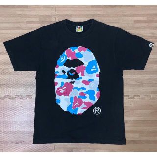 アベイシングエイプ(A BATHING APE)の★激レア★ 都市限定 APE 横浜 限定 カラーカモ 大猿 Tシャツ 黒 M(Tシャツ/カットソー(半袖/袖なし))