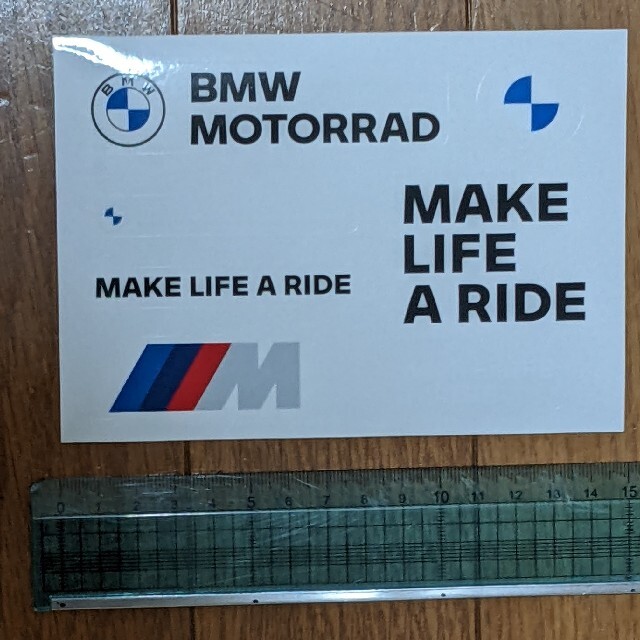 BMW(ビーエムダブリュー)のBMW ステッカー＆ニュースペーパー　モーターサイクルショー 自動車/バイクのバイク(ステッカー)の商品写真