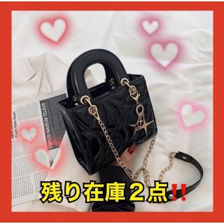 【待望の再入荷♡】スターモチーフクラシックバック　２色展開　小さい　カバン　鞄(トートバッグ)