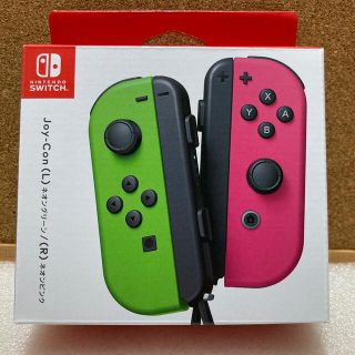 ニンテンドースイッチ(Nintendo Switch)のJoy-Con（L） ネオングリーン/（R） ネオンピンク ジョイコン(その他)