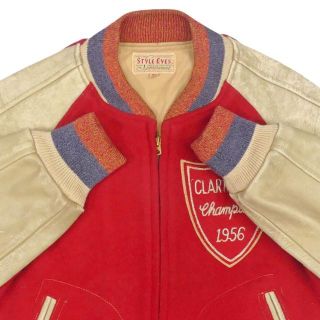 東洋 スタジャン 古着 レザー スタイルアイズ ブルゾン ジャンパー 革