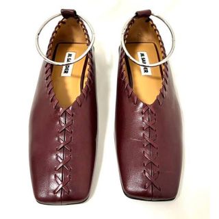 ジルサンダー(Jil Sander)の美品★JlL SANDER バレリーナDARK RED(バレエシューズ)