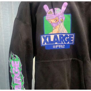 流行 パーカー ファイヤーパターン 限定コラボ XLARGE FR2 【最高 ...