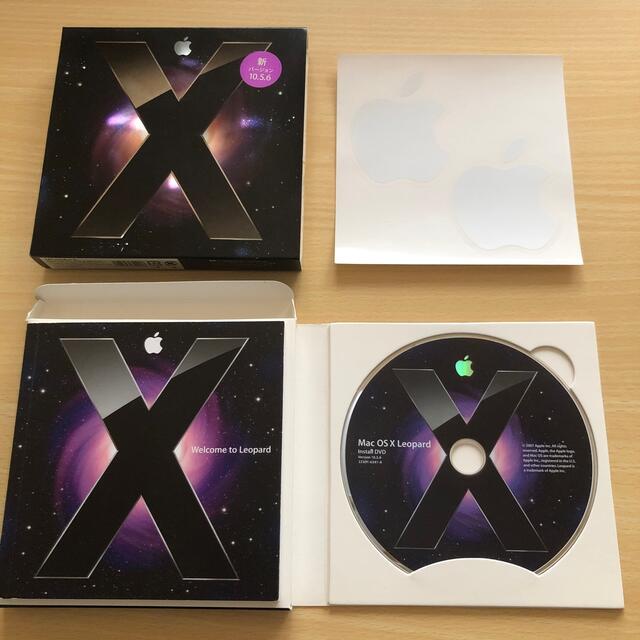 Apple(アップル)のMac OS X 10.5.6 Leopard インストールディスク スマホ/家電/カメラのPC/タブレット(その他)の商品写真