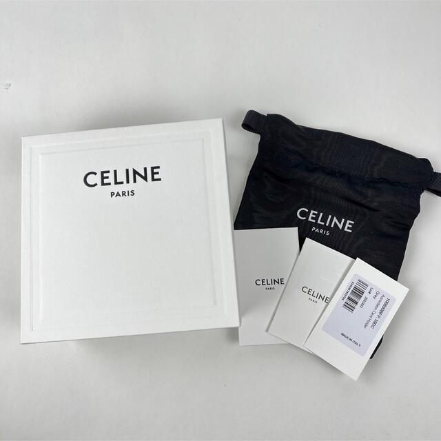 セリーヌ カードケース CELINE アコーディオン 名刺ケース グレー 灰