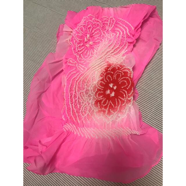 子ども　浴衣の帯　　ピンク キッズ/ベビー/マタニティのキッズ服女の子用(90cm~)(甚平/浴衣)の商品写真